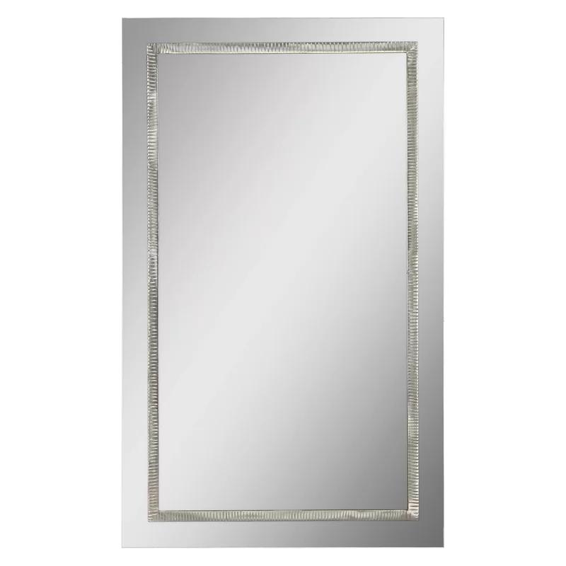 Stanton 24" x 40" Silver Rectangular Wall Mirror