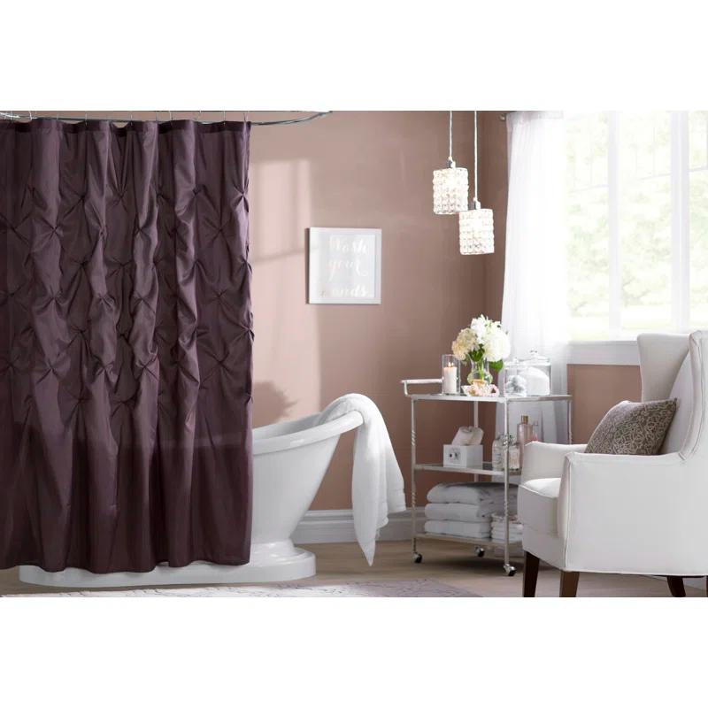 Laurel Tufted Semi-Sheer Shower Curtain