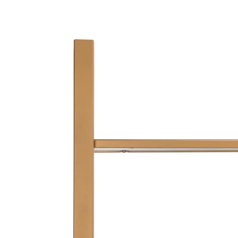 Skylar 4 Tier 1 Drawer Etagere - Gold / Grey - Safavieh