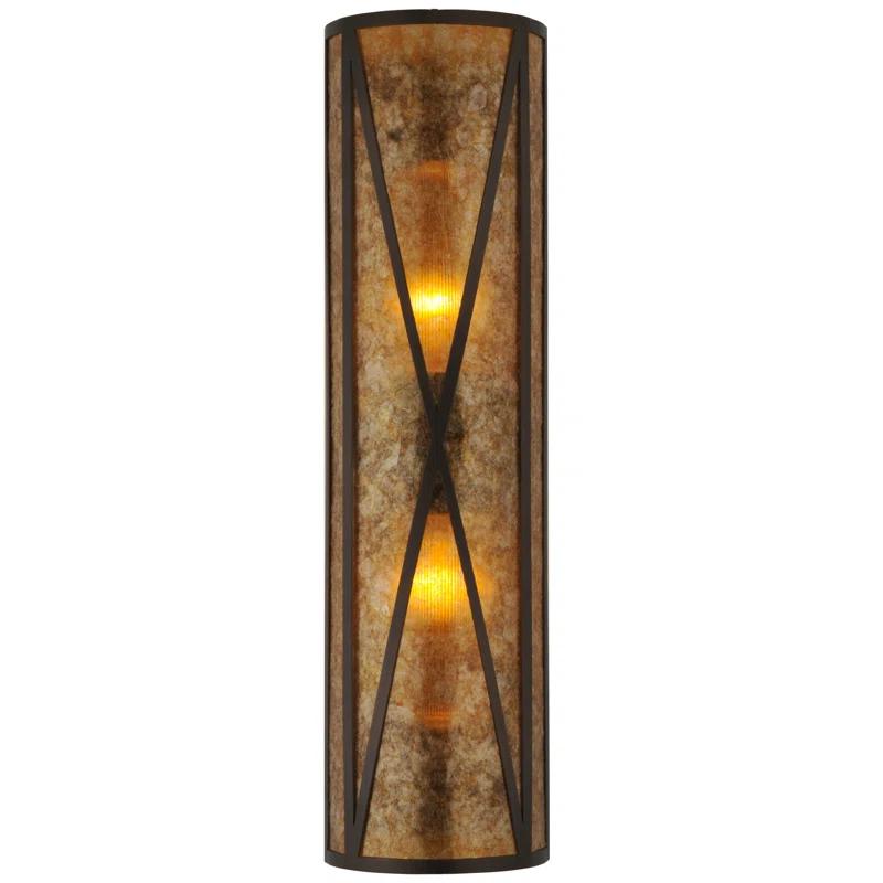 Rustic Lodge Flush Mounted Sconce