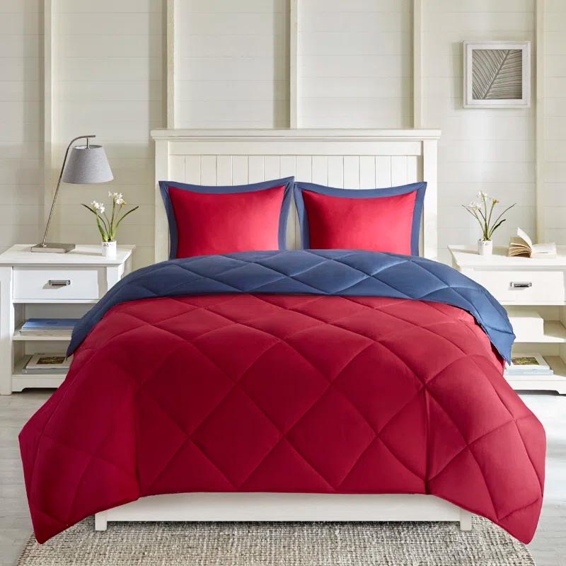Madison Park Essentials 3M Scotchgard Reversible Down Alt Comforter Set