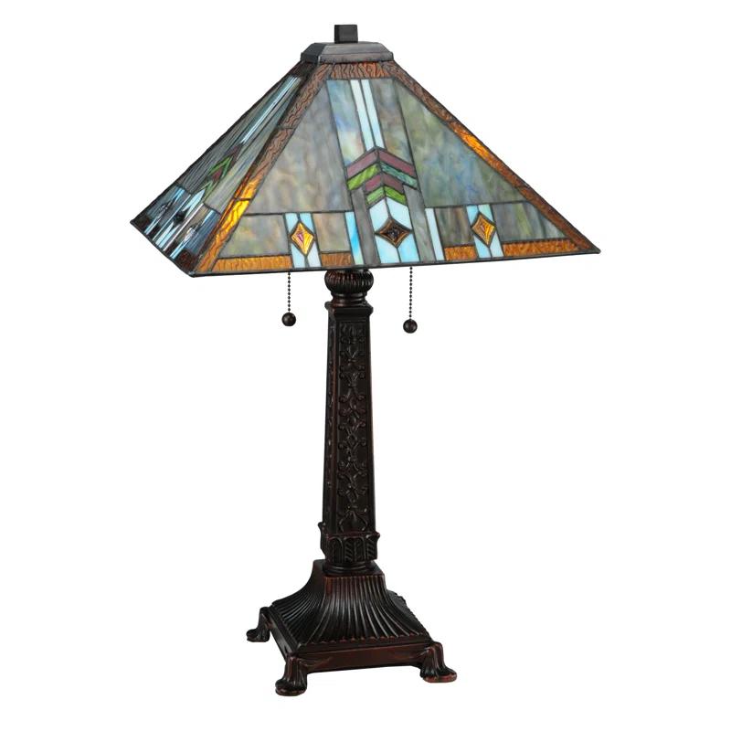 Meyda Tiffany - 138772 - Two Light Table Lamp - Prairie Wheat - Mahogany Bronze