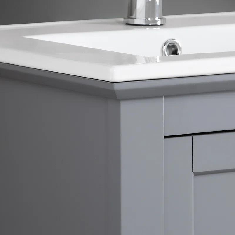 Manchester 24" Freestanding Single Sink Bathroom Vanity with Integrated Sink (Faucet Not Included)