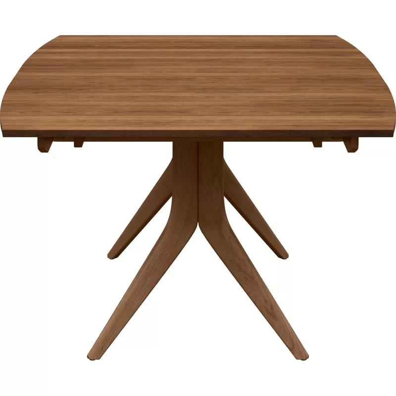 Catalina Mid-Century Modern Saddle Cherry Extendable Dining Table