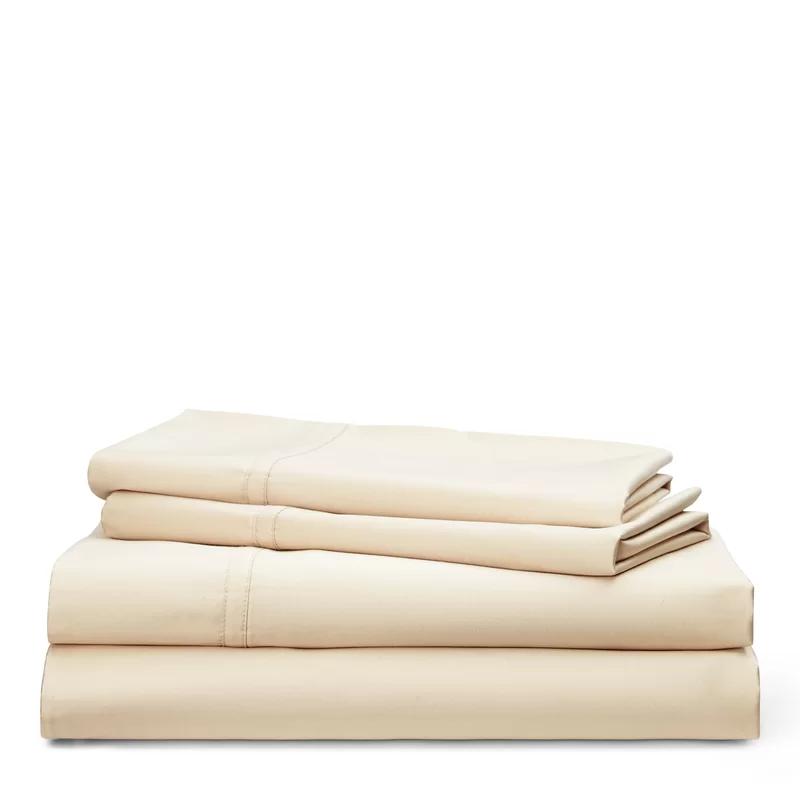 King Flax Cotton Deep Pocket Sateen Sheet Set