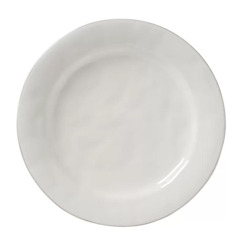 Portuguese Inspired Whitewash 11" Ceramic Dinner Plate