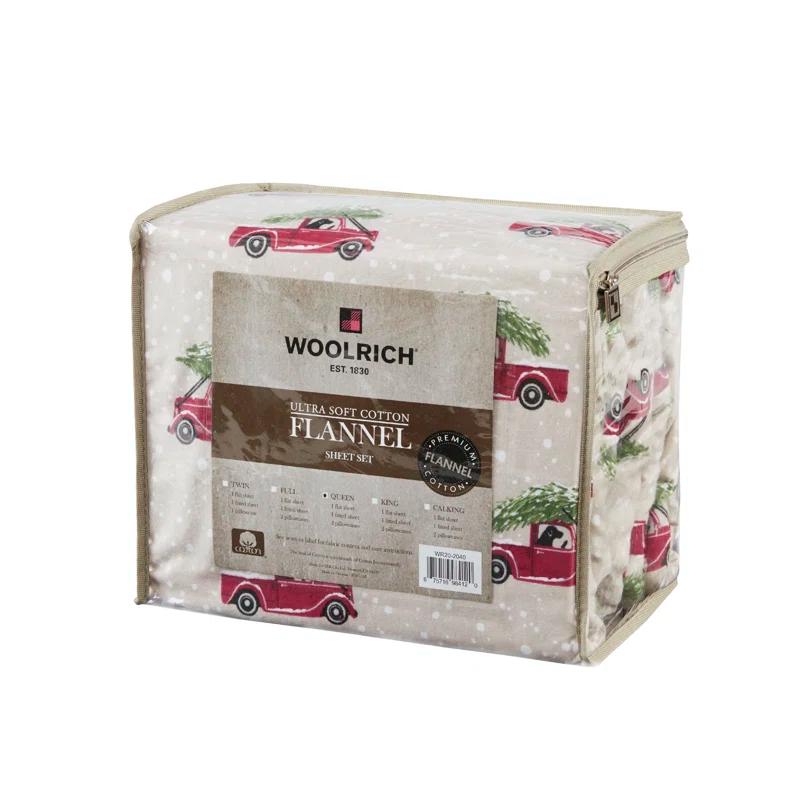 Woolrich 100% Cotton Flannel Sheet Set