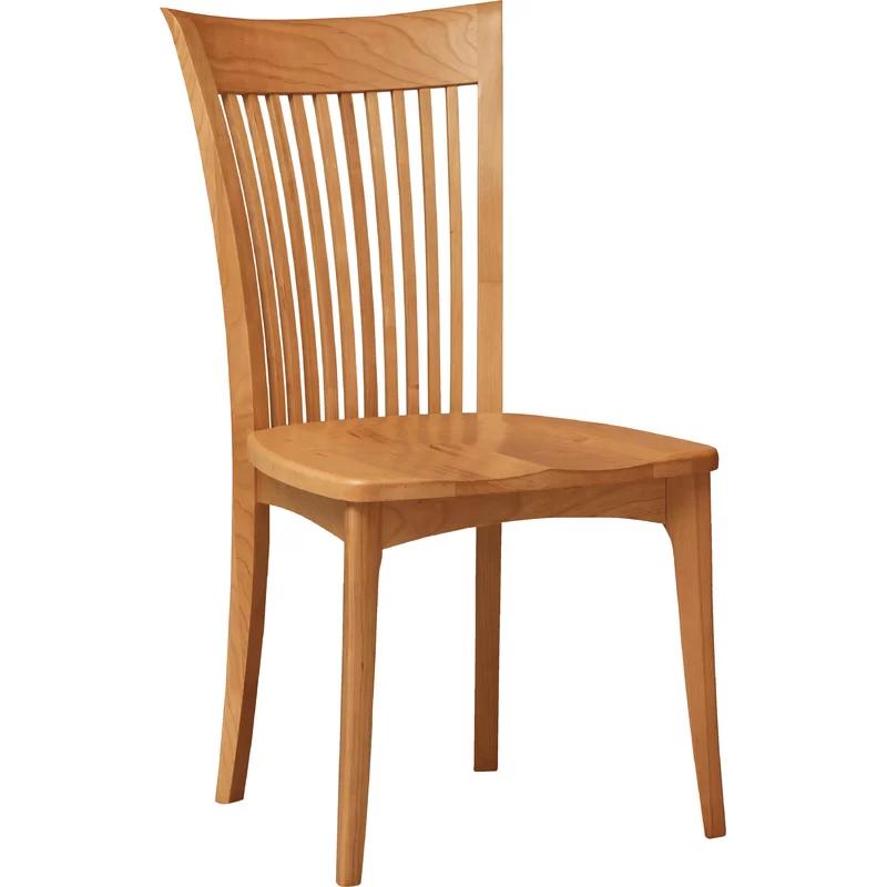 Sarah Smoke Cherry and Fine Grain Walnut Upholstered Side Chair