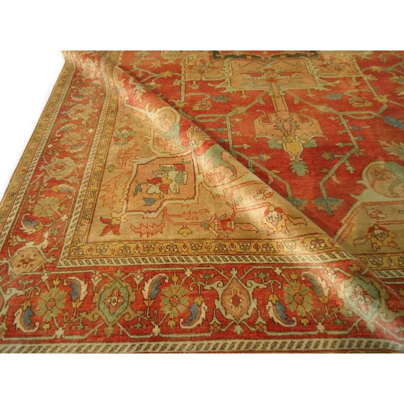 Antique Weave Serapi Wool Oriental Rug