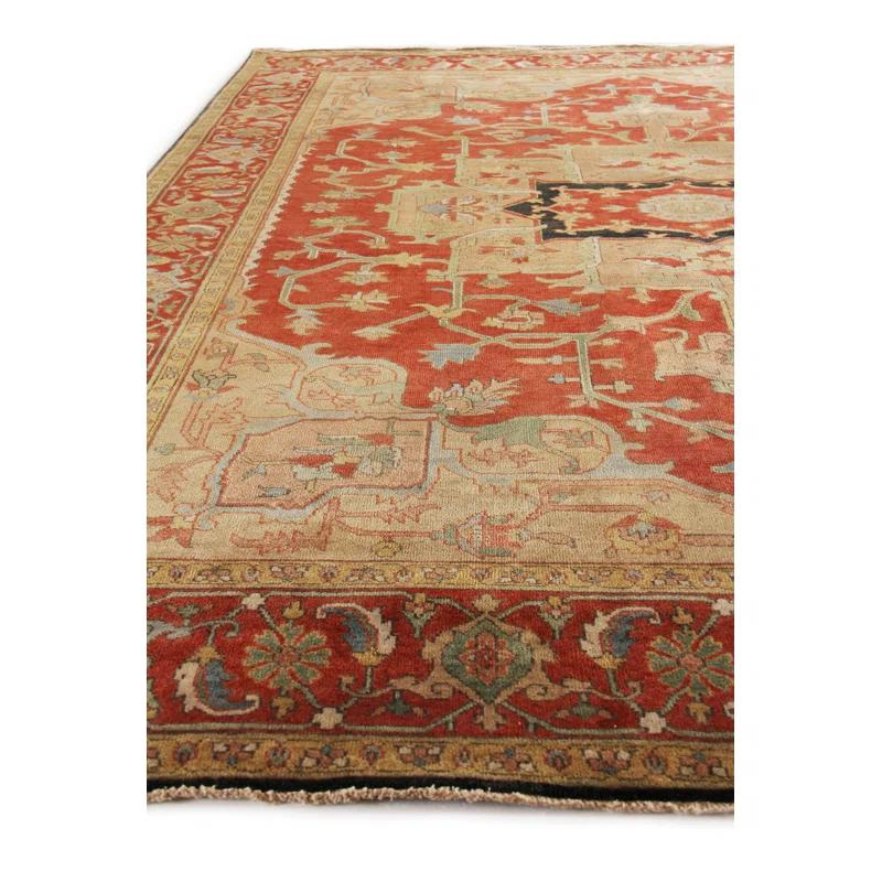 Antique Weave Serapi Wool Oriental Rug