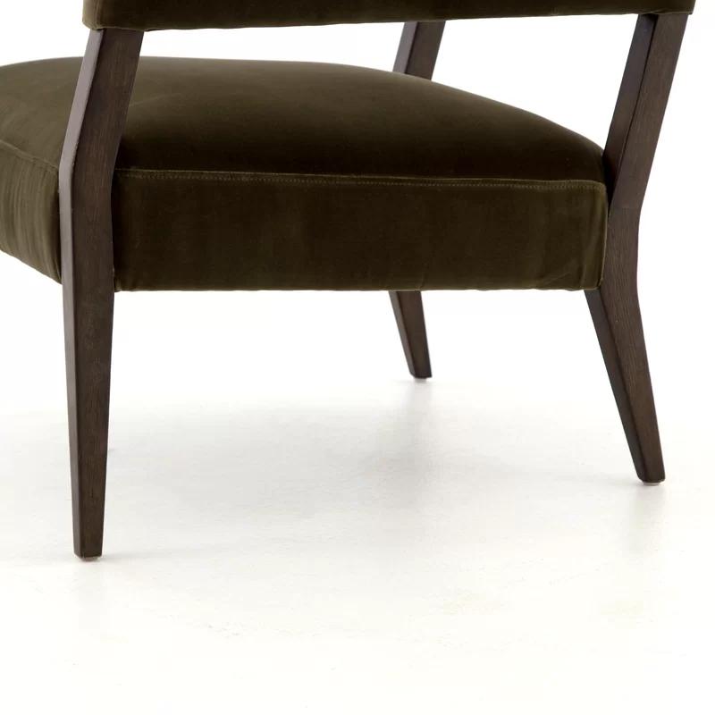 Surrey Olive Deep Seat Wood Accent Chair