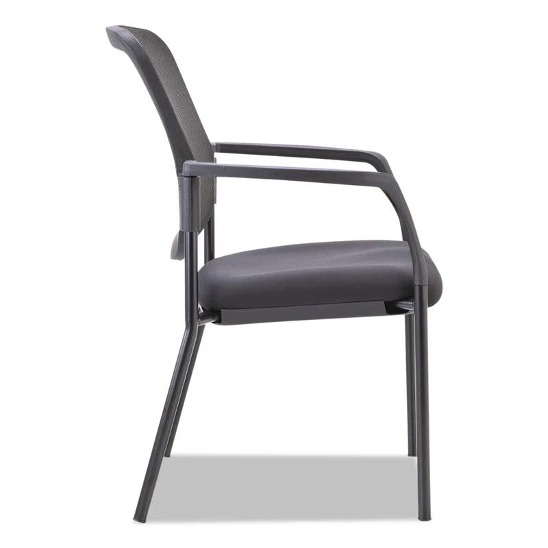 Alera® Stackable Mesh Seat Waiting Room Chair with Metal Frame