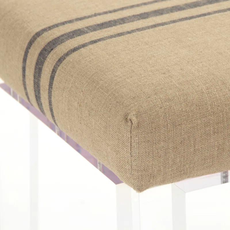Zentique Emma Linen Upholstered Bench