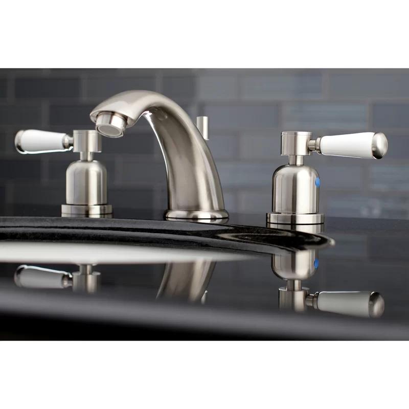 Paris Elegance 8" Widespread Brushed Nickel Bathroom Faucet