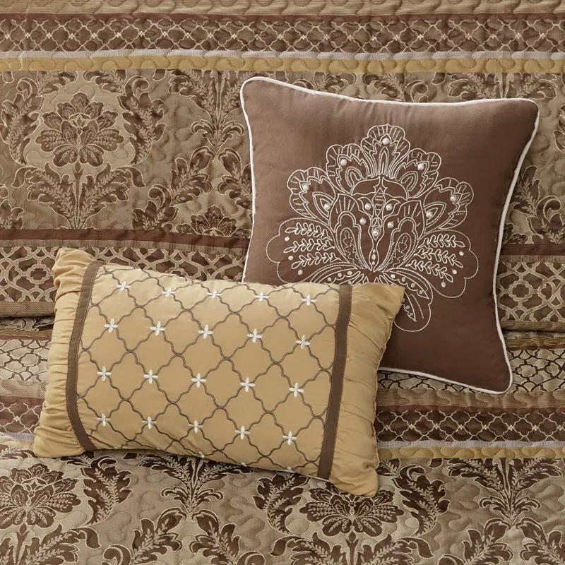 Bellagio 5 Piece Reversible Jacquared Coverlet Set