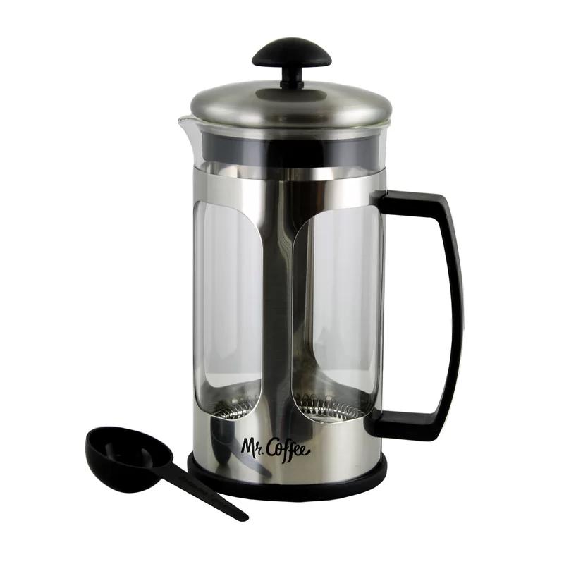 Elegant Daily Brew 1.2 QT Stainless Steel French Press Coffee Maker