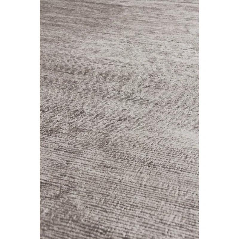 Crush Hand-Knotted Dark Silver/Silver Area Rug