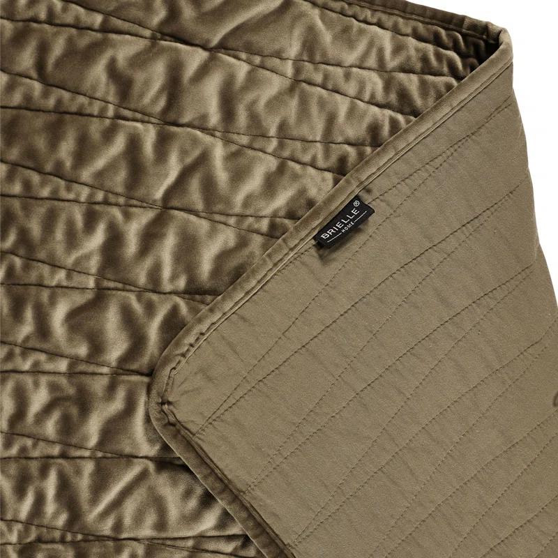 Brielle Premium Modern & Contemporary Velvet Quilt Set