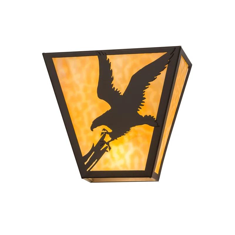 Rustic Lodge Flush Mounted Sconce