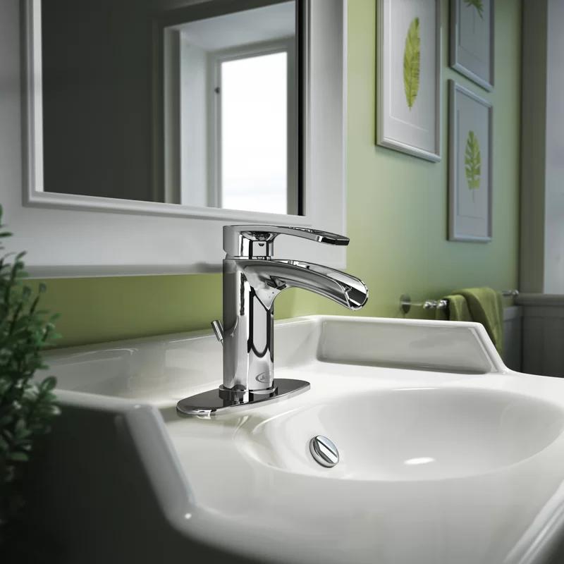 Bretton Waterfall Chrome Bathroom Faucet with Sleek Design