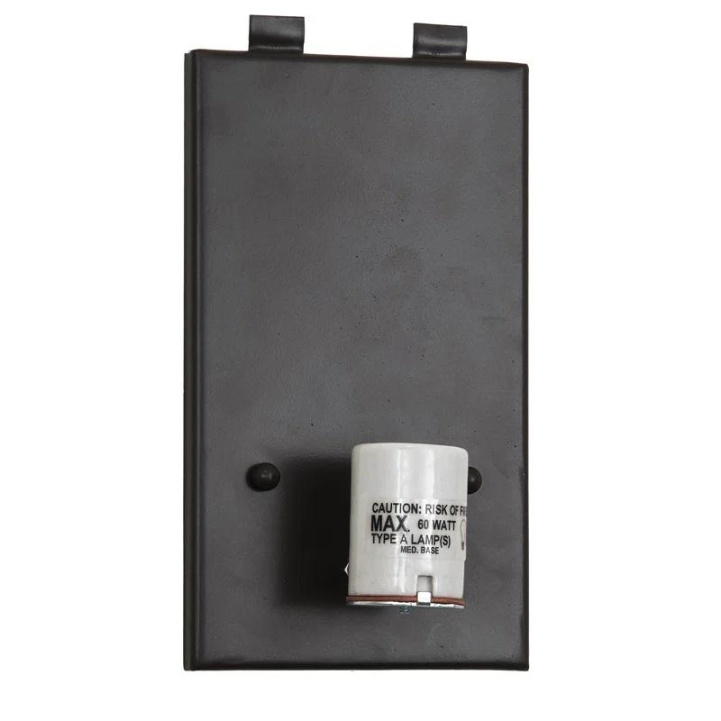 Rustic Lodge Bronze Flush Mounted Sconce