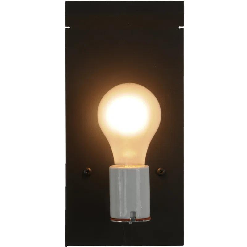 Rustic Lodge Bronze Flush Mounted Sconce