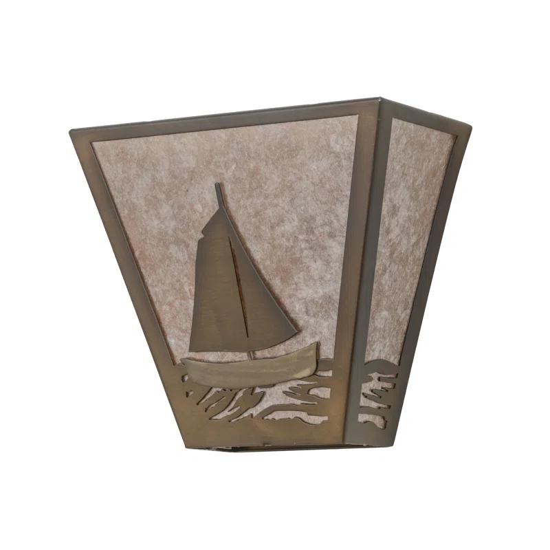 Rustic Lodge Flush Mounted Sconce