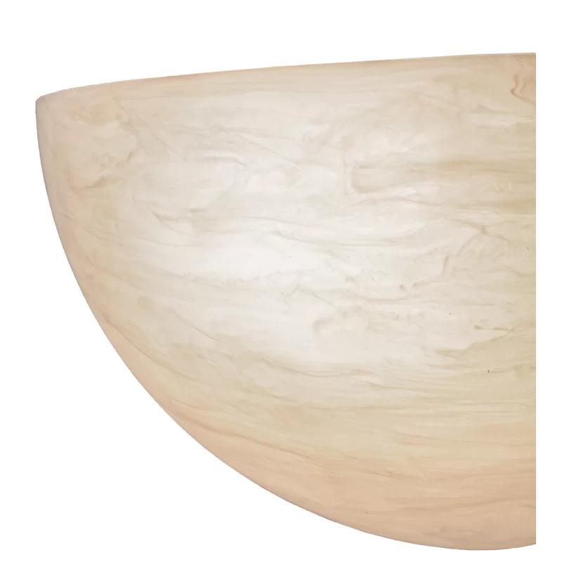 Madison Transitional 6" Bronze Wall Sconce with White Marbleized Shade