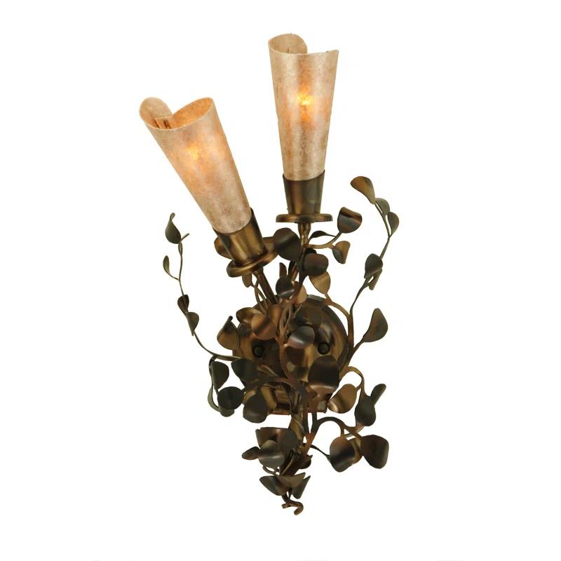 Rustic Lodge Armed Sconce