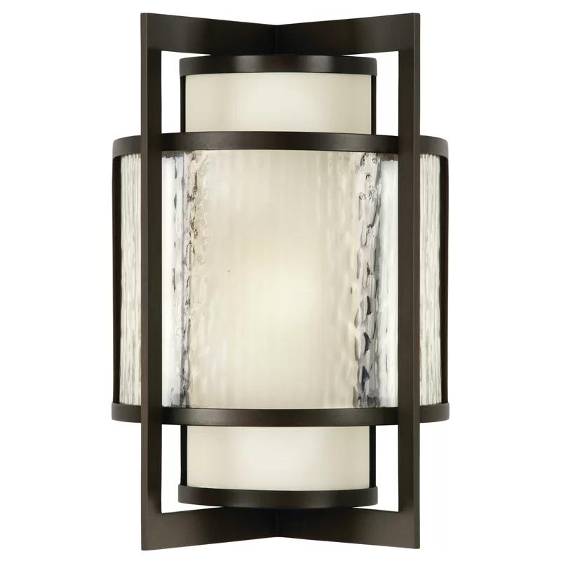 Bronze 15" Outdoor Wall Sconce with Ceramic Socket