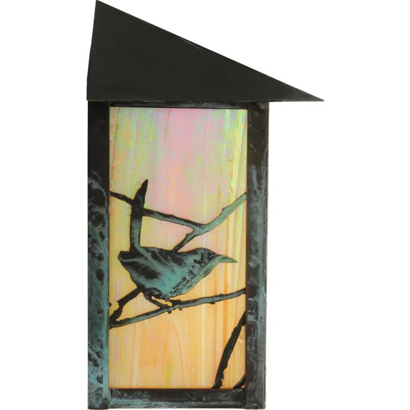 Rustic Lodge Solid Brass Wall Light