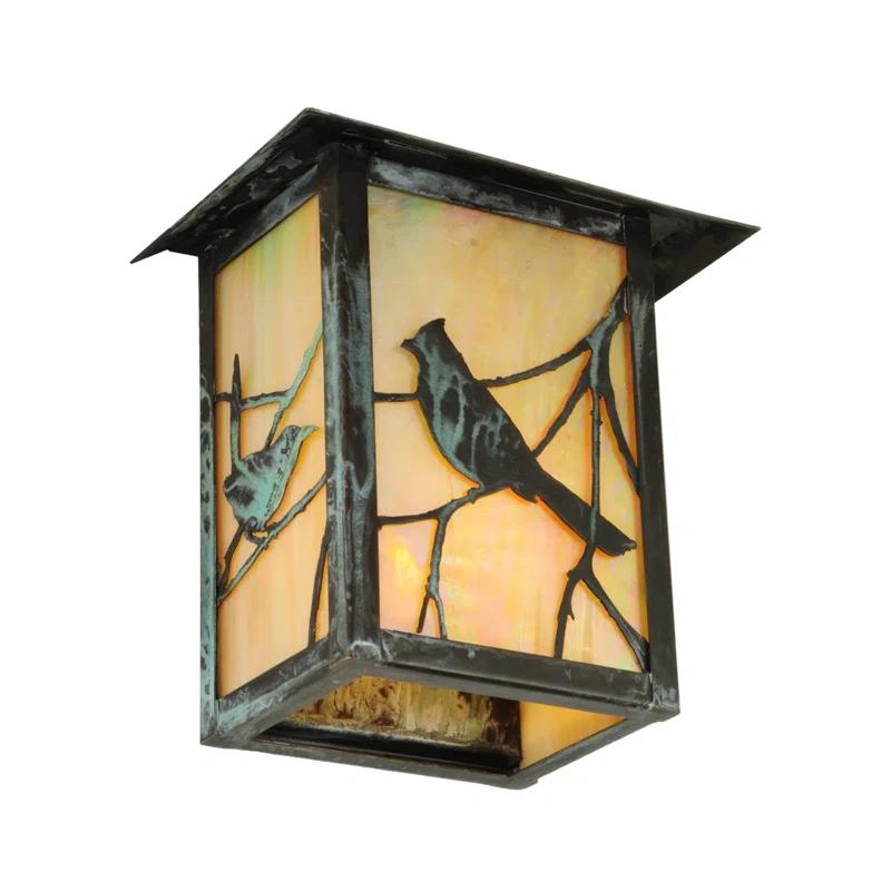 Rustic Lodge Solid Brass Wall Light