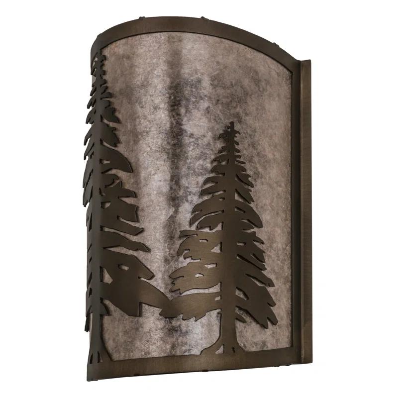 Rustic Lodge Flush Mounted Sconce