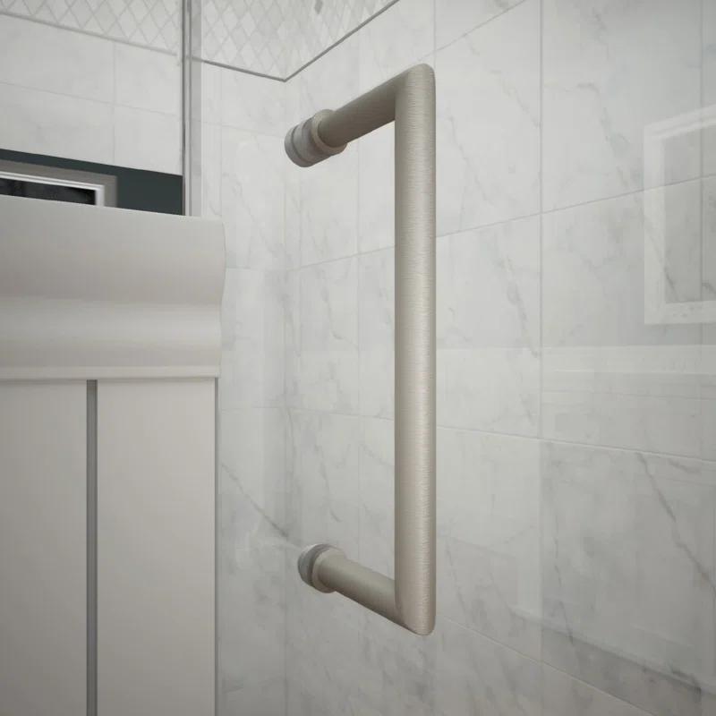 Unidoor Plus 58" W x 72" H Pivot Frameless Shower Door with ClearMax™ Technology