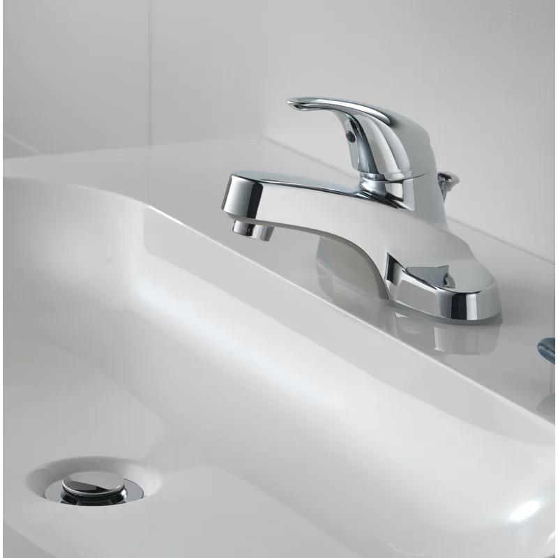 Elegant Core Single-Handle Chrome Bathroom Faucet with ADA Compliance