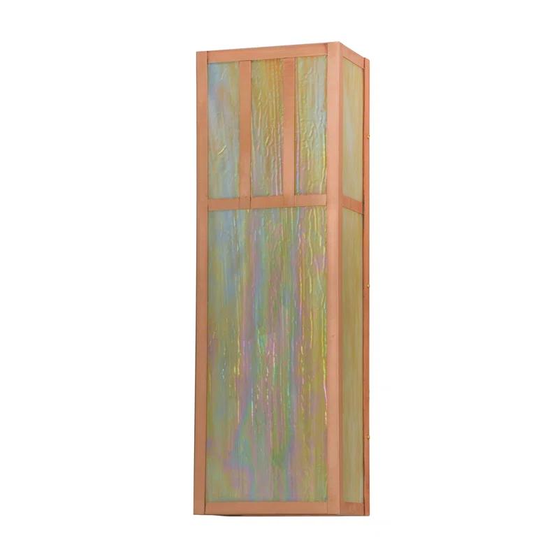 Double Bar Mission Flush Mounted Sconce