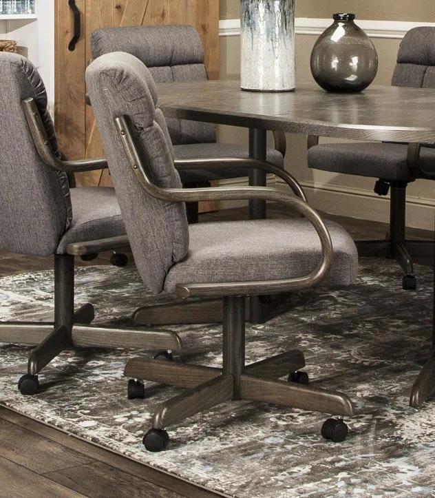 Caster Chair Company Camile Swivel & Tilt Caster Dining Arm Chair