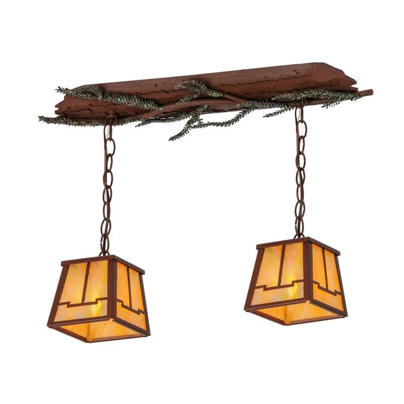 2 - Light Rust Kitchen Island Pendant