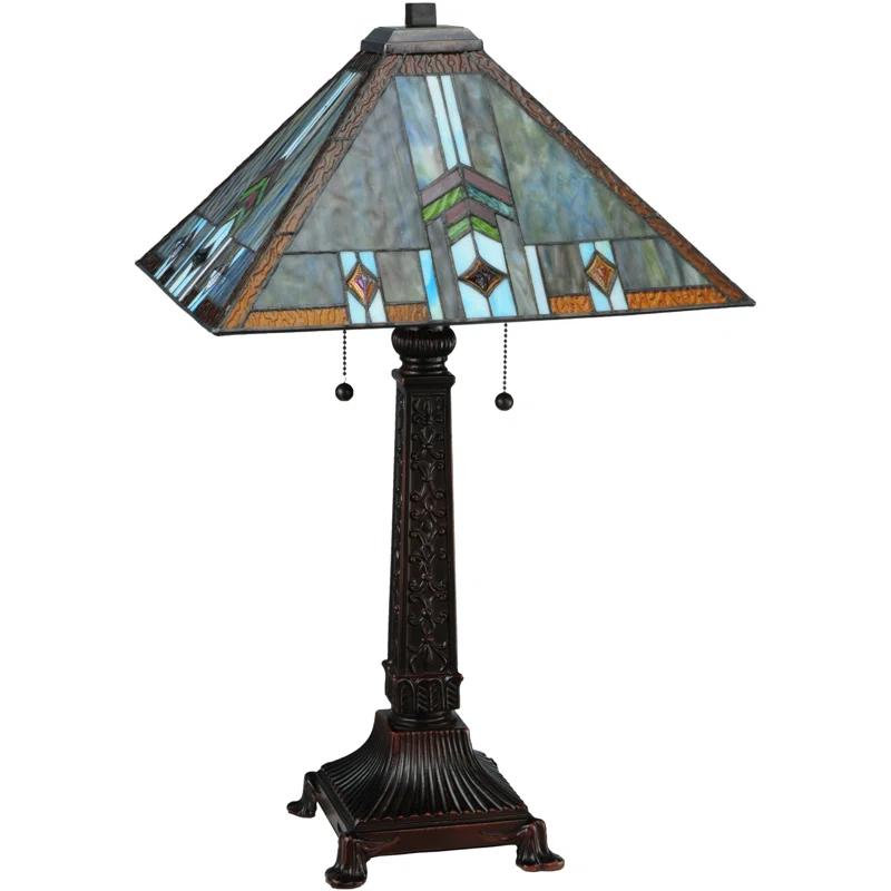 Meyda Tiffany - 138772 - Two Light Table Lamp - Prairie Wheat - Mahogany Bronze