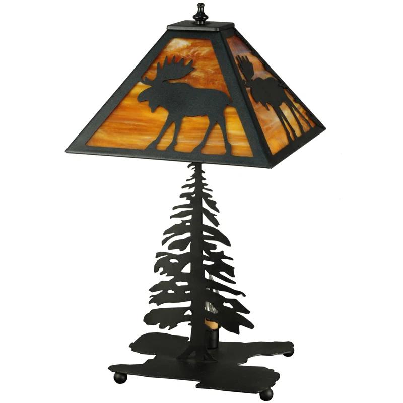 Meyda Lighting Lone Moose Metal Novelty Lamp