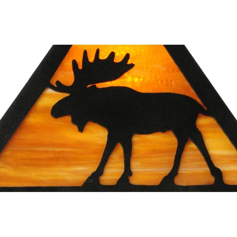 Meyda Lighting Lone Moose Metal Novelty Lamp