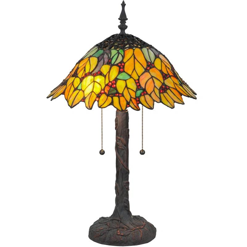 Meyda Tiffany 139603 Lighting, 24.5" Height, Finish: Verdigris,Mahogany Bronze