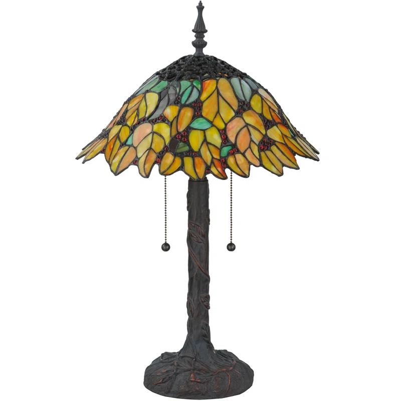 Meyda Tiffany 139603 Lighting, 24.5" Height, Finish: Verdigris,Mahogany Bronze