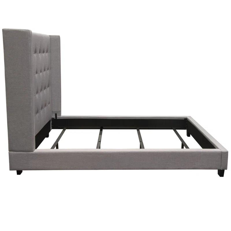 Madison Ave Upholstered Wingback Bed