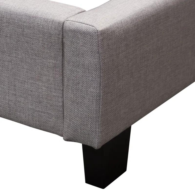 Madison Ave Upholstered Wingback Bed