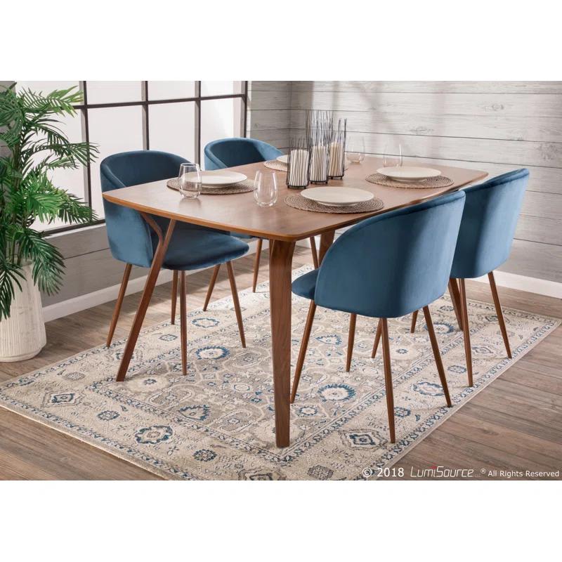 Terrance 18.5'' H Velvet Upholstered Parsons Chair