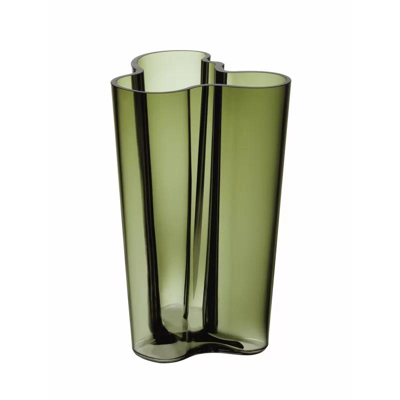 Savoy Scandinavian Lake-Inspired Glass Table Vase