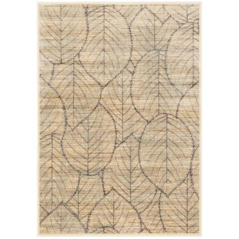 Luxurious Hand-Tufted Wool & Viscose 4' x 5'7" Area Rug