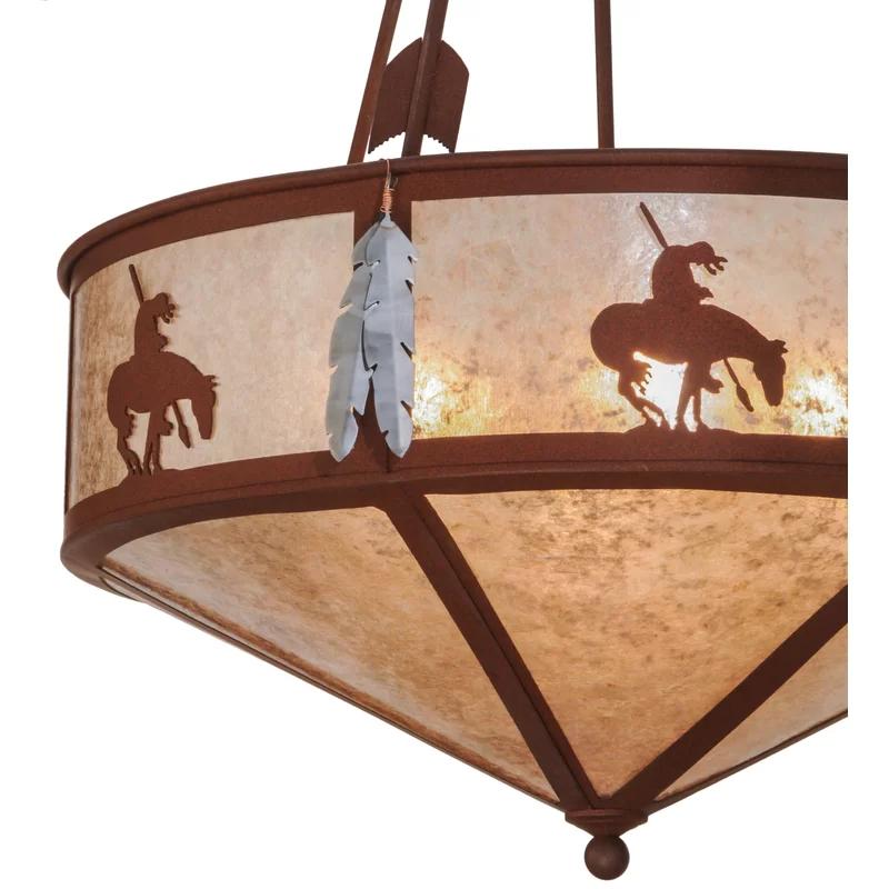 Adirondack Trails End 41.5" Earth Finish Indoor/Outdoor Pendant