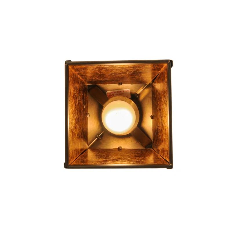 Meyda Lighting 1 - Light Antique Copper Lantern Pendant